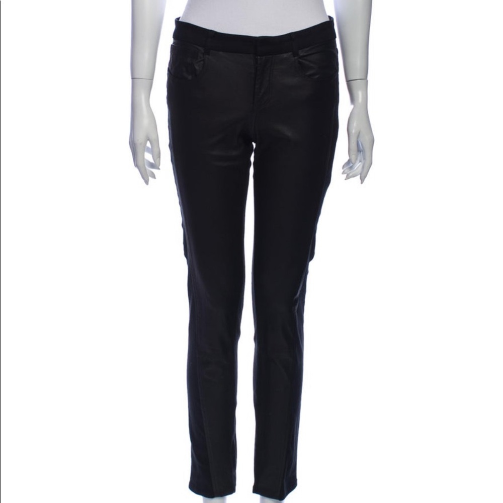 Helmut Lang leather jeans black 28